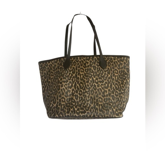 Steve Madden Animal Print Tote with Black Accents - Picture 1 of 5